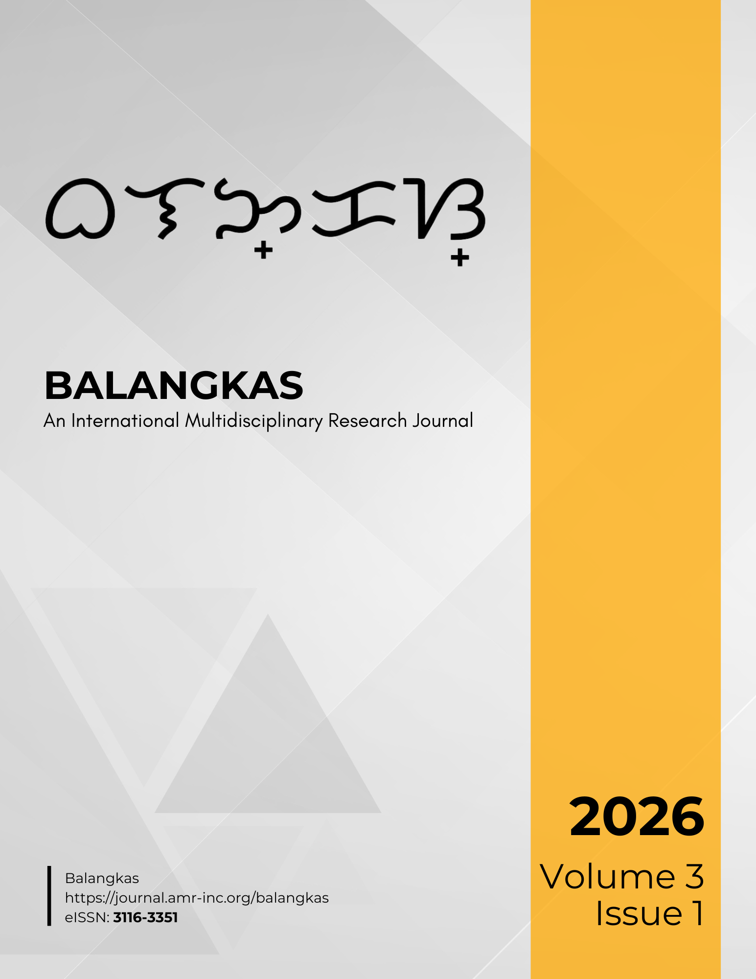 					View Vol. 3 No. 1 (2026): Balangkas (In Progress)
				